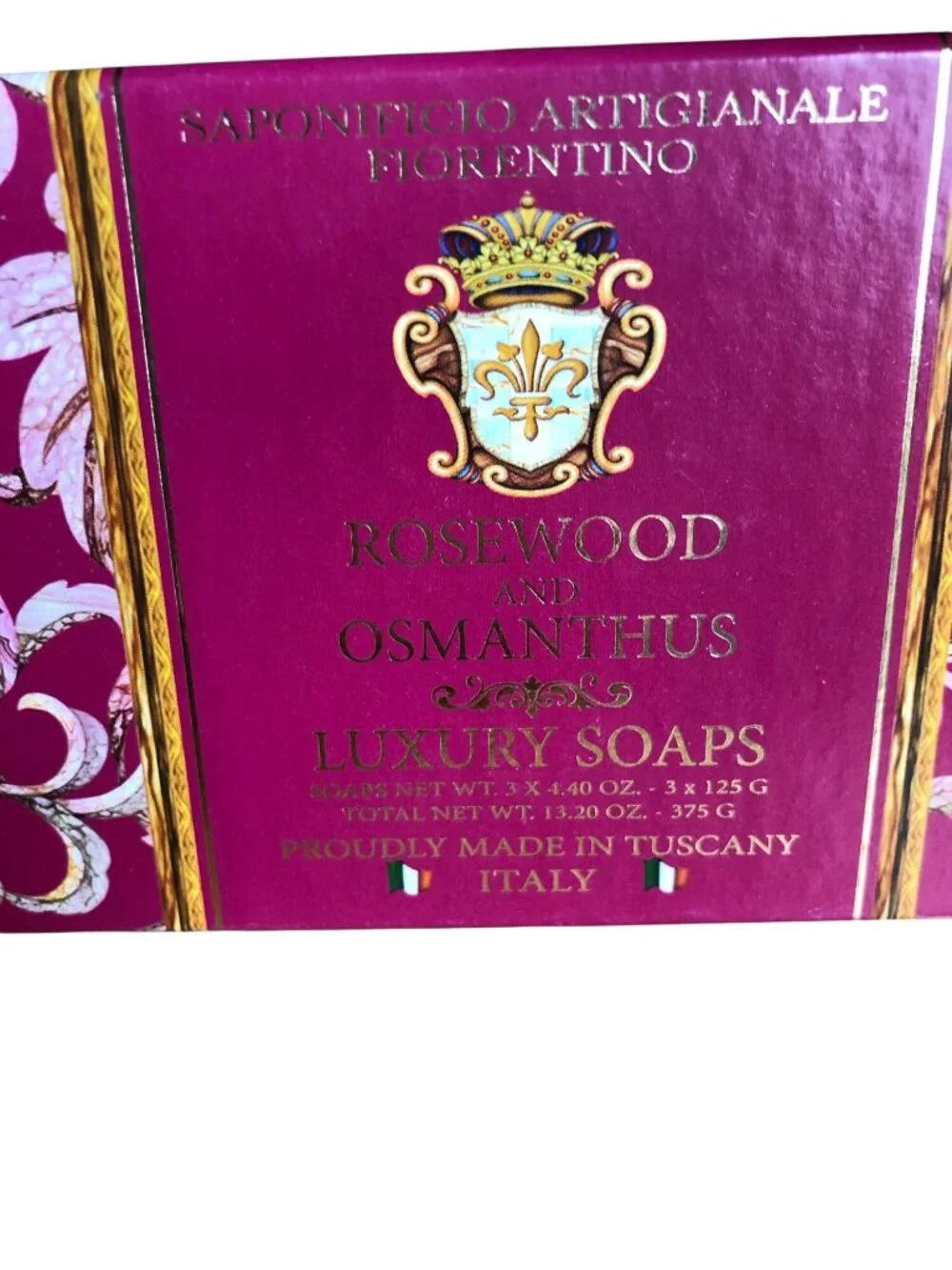 New Saponificio Artigianale Fiorentino Rosewood Luxury Soaps Tuscany Italy Giftb